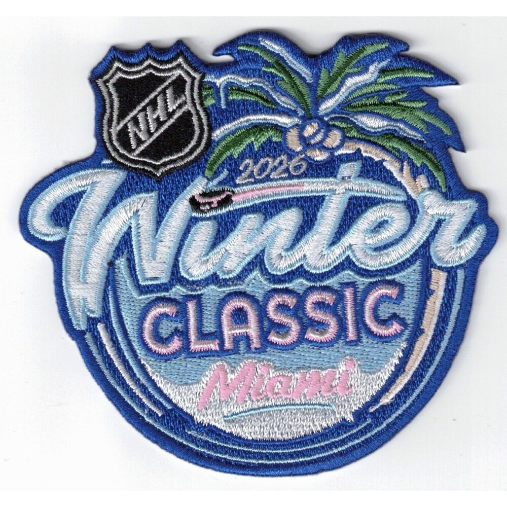 2026 Winter Classic NHL Panthers vs Rangers Embroidered Iron / Sew-On Patch
